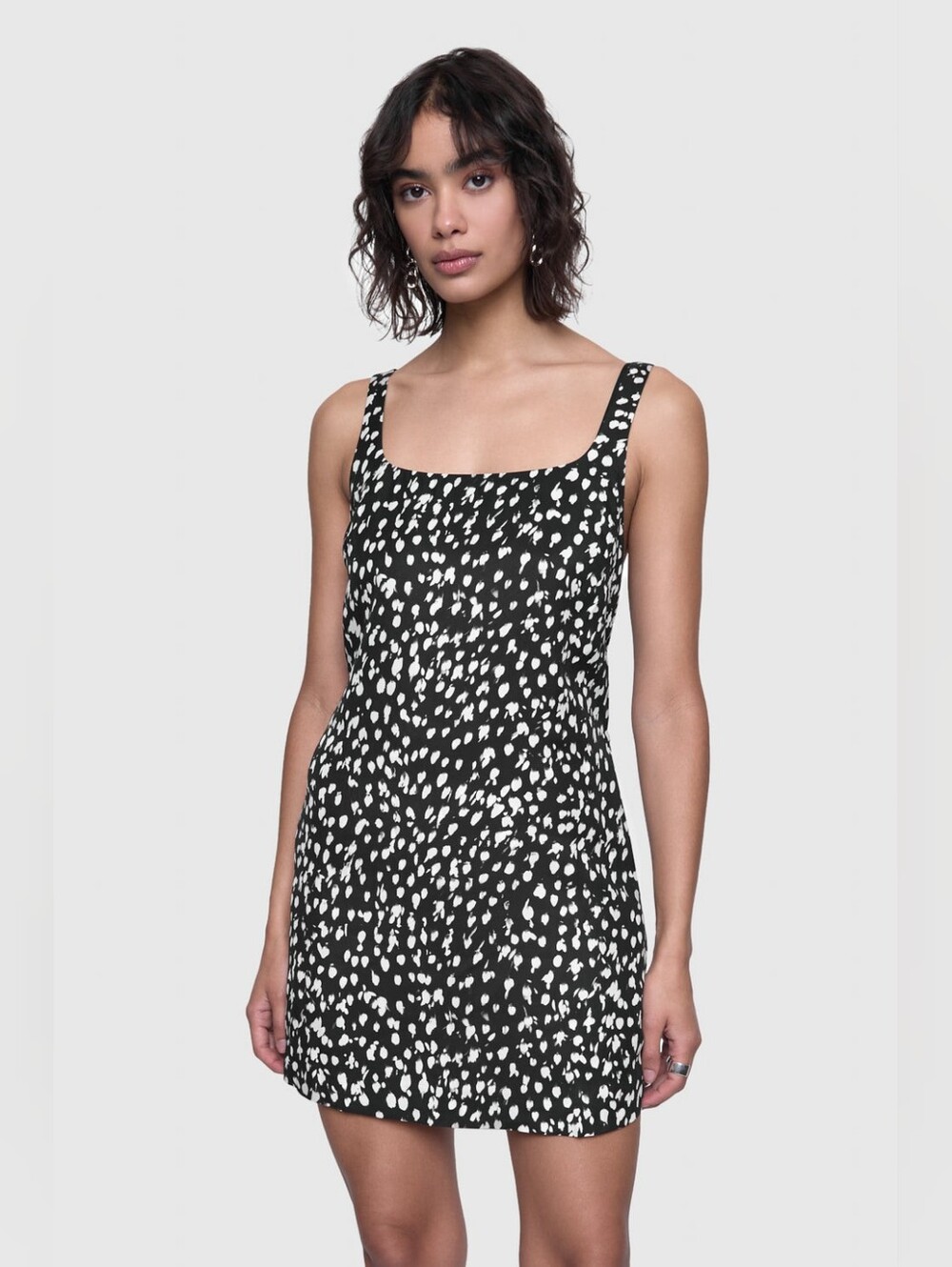 REBECCA MINKOFF Avery Romper dress in spotted feather